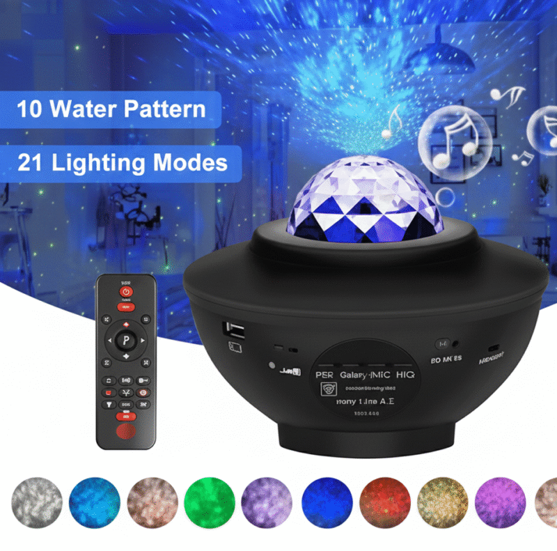 LED Galaxy Projector Night Light Lamp