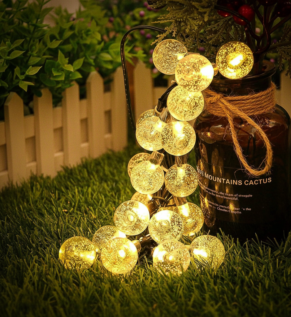 Crystal Waterdrop Ball LED String - Image 2