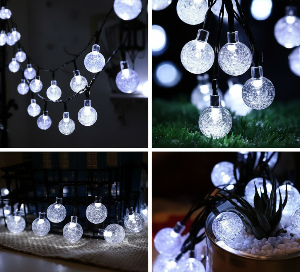 Crystal Waterdrop Ball LED String - Image 4